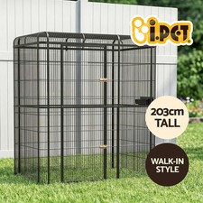 i.Pet Bird Cage Large Walk-in Aviary Budgie Perch Cage Parrot Pet Huge 203cm