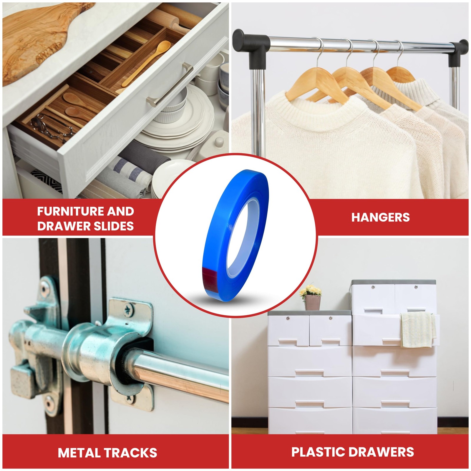 T.R.U. UHMW High Impact Abrasion Resistant Slippery Tape with Acrylic Adhesiv...