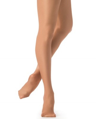 Danskin Women's Plus Ultrashimmery Footed Tight,Toast,3x 3X, Toast