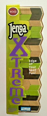 Vintage Hasbro 2003 Jenga Xtreme Wood Blocks Game Parker Brothers Party Game Fun