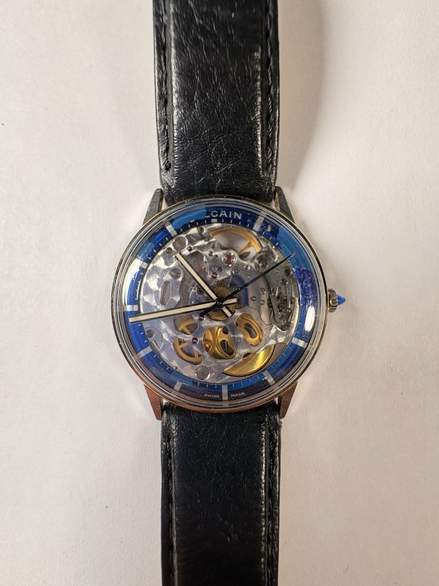 VULCAIN SWISS Gold Skeleton WATCH 17 Jewels LADIES Running 