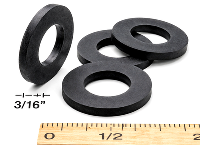 #ad 3 4quot; ID x 1 1 2quot; OD x 3 16quot; EPDM Rubber Flat Washers All Weather HVAC Repair $21.59