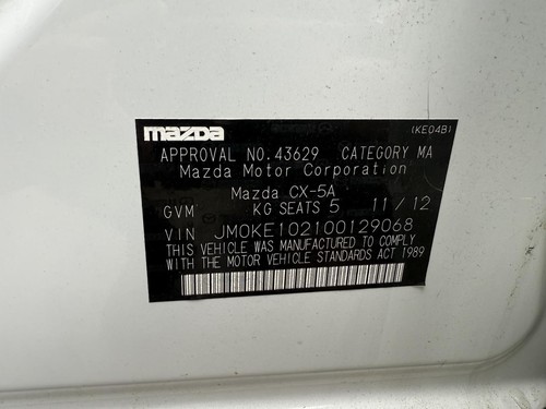 MAZDA CX5 KE 02/2012-12/2016 SUN VISOR RIGHT SIDE - Picture 4 of 12