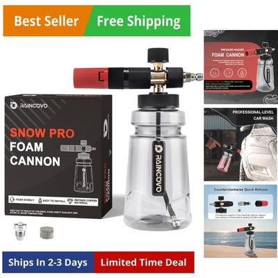 #ad Foam Cannon Wide Mouth for Pressure Washer Thick Snow Foam Lance for Car Was... $59.32