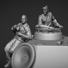 1/35 German Panther Tank Commanders RESIN FIGURE MODEL KIT Unassembled Unpainted