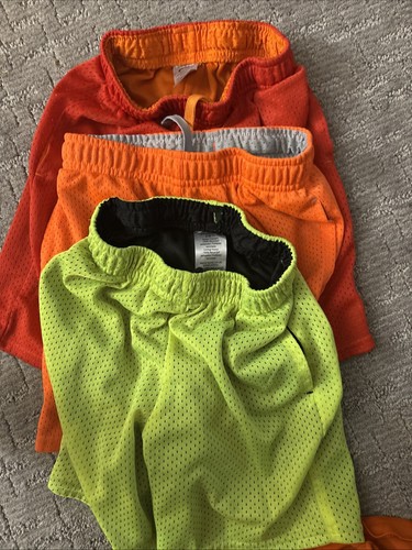 Boys Small 6-7 Short Bright Orange And Yellow Collection - Picture 4 of 9