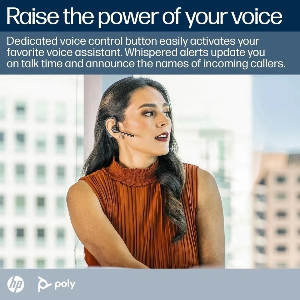 Voyager 5200 Wireless Headset (Plantronics) - Single-Ear Bluetooth Headset w/... - Image 2 of 4