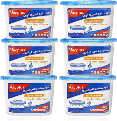 Vacplus Moisture Absorbers 6 Pack, Portable Humidity Absorber Boxes for Your Bat