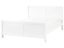 Bed Wood CHAMPAGNAT 160 x 200 cm (EU King Size) White