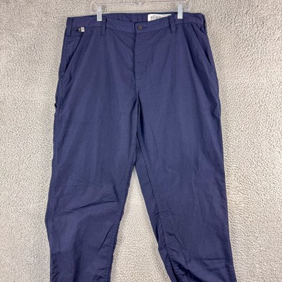 Carhartt Pants Mens 38x32 Navy Blue Flame Resistant FR Workwear Utility CAT 2