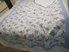 Vera Bradley Turtle Dream Sea Turtle Pikowany emerytowany kołdra narzuta reversi