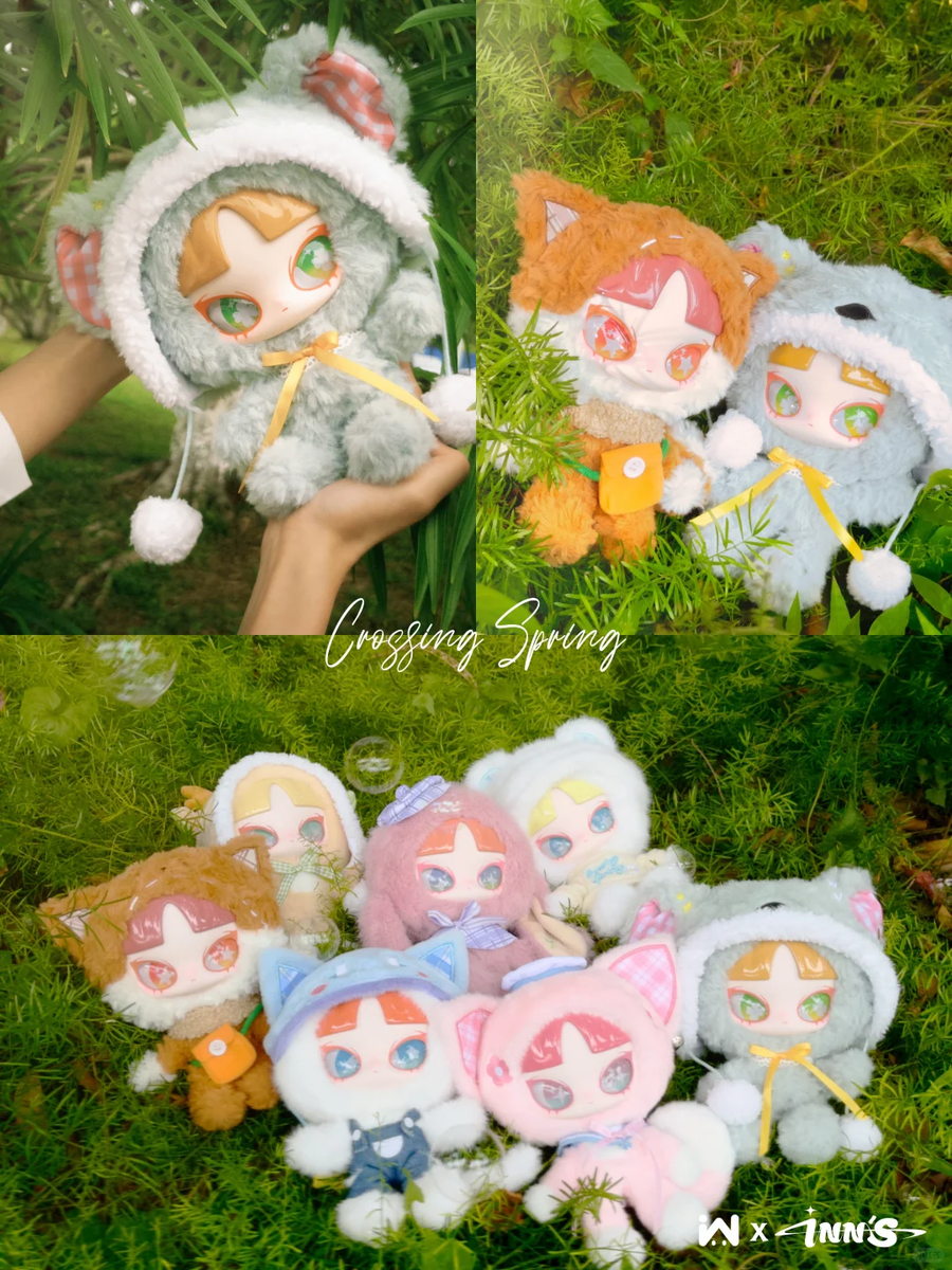 INN音 Crossing Spring ぬいぐるみシリーズ　ストラップ付き INN'S Crossing Spring Series Plush Blind Box Confirmed Figure Art