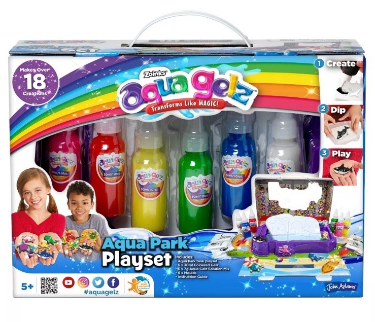 Aqua Gelz Aqua Park Playset - Liquid Art by John Adams - Creative Fun for Kids