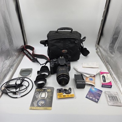 Canon EOS Rebel T3i 600D 18MP DSLR W/Tokina Macro 100 F 2.8 D Bundle Tested