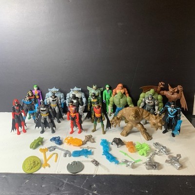 DC Comics Spin Master 4'' Figures Batman, Villains Lot of 21 + Accessories