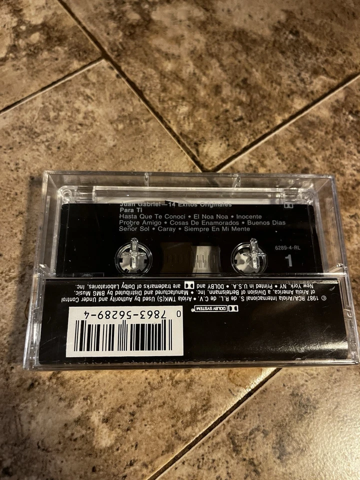 Juan Gabriel 14 Exitos Originales Para Ti Cassette Tape VTG 80s Spanish Sealed  - Image 2 of 3