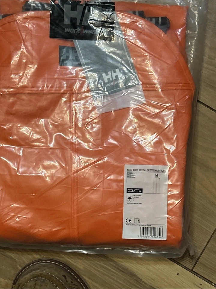 Helly Hansen Nusfjord Chaqueta de Lluvia y Baberos Conjunto Naranja Impermeable XXL Foto 3 de 4