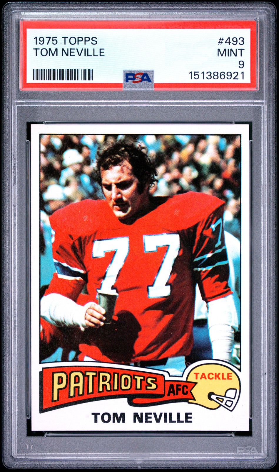 1975 TOPPS #493 TOM NEVILLE PSA 9