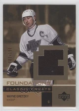 2002 Upper Deck Foundations Classic Greats Jerseys /150 Wayne Gretzky #G-WG HOF
