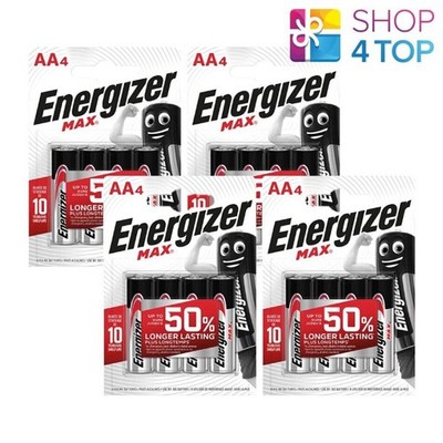16x Energizer Max AA 1,5V Alkaline Batterien LR6 MN1500 langanhaltend