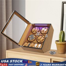 Automatic Watch Winder 8+5 Watch Display Box Luxury Storage Case & LED Light