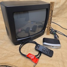 Orion TV1319A 13 Inch CRT TV Color Retro Gaming With Remote Works Tested