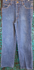 VINTAGE CALVIN KLEIN JEANS MENS 34/33 STRAIGHT ZIP UNION MADE U.S.A. 80s 90s