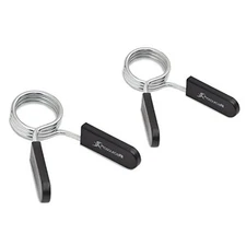  Olympic Barbell Spring Clip Collar 2-inch Pair with Easy-Grip Handles for 