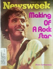 Bruce Springsteen Making of Rock Star Newsweek October 27 1975 Beautiful Cover