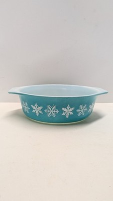 Vintage Pyrex Horizon Blue 043 Oval Casserole Dish 1-1/2 Qt No Lid