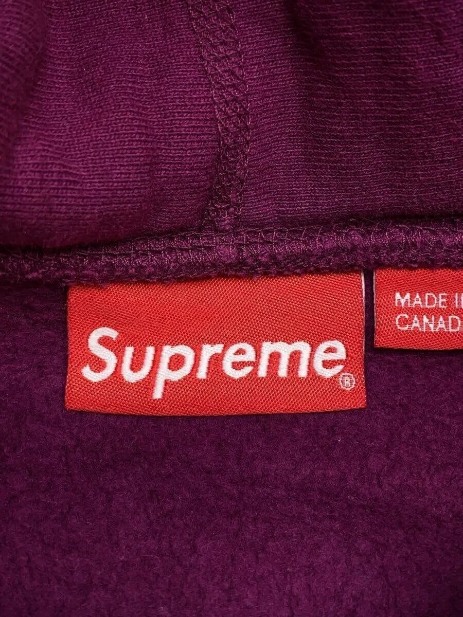 Felpa Supreme con cappuccio L cotone viola usata