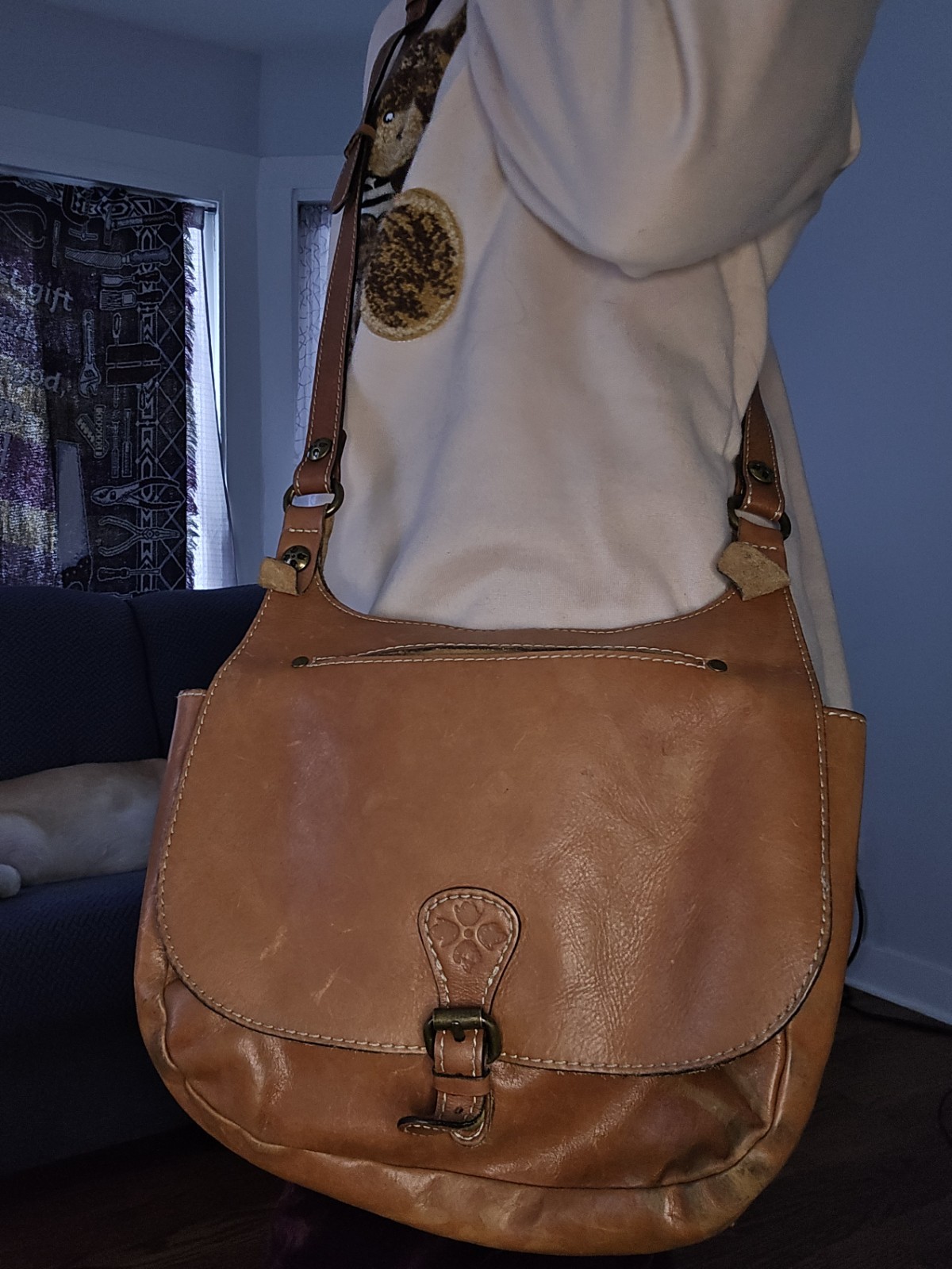 patricia nash italian leather crossbody purse - image 2
