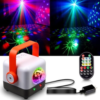 DJANT Disco Ball Light DJ Party Lights, Stage Strobe Lights Projector, Sound ...