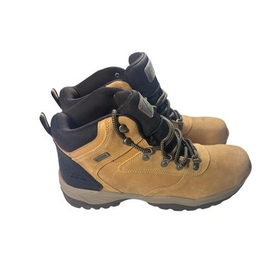 Ozark Trail Men's Hiker Wheat Leather Waterproof Hiking Boots Size