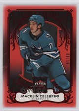 2025-26 Upper Deck Fleer Ultra Team Red 81/99 Macklin Celebrini #7of20 4z8