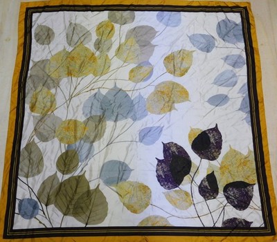 SCHAL 100% REINE SEIDE SILK SOIE VINTAGE DAMEN (1055) 92m x 94cm