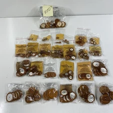 LARGE LOT of Saxophone Leather Pads Larger to Smaller Various Sizes. *some Used