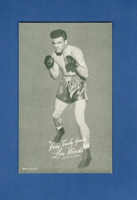 LOU WOODS, Detroit, Mich. | VTY ~ Vintage 1930s-60s ESCO Boxing Exhibit VG/EX b