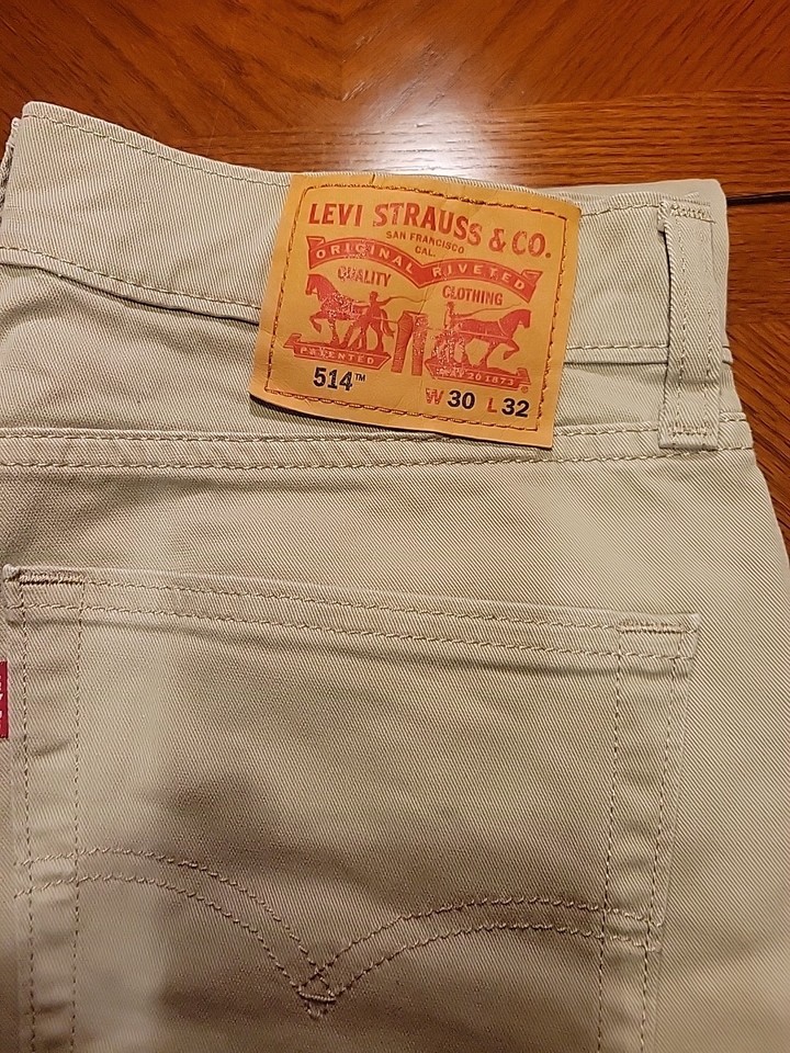 Levi's Men's 514 Straight Fit Jeans, Tan, Size 30X32 (316) | eBay