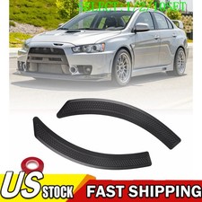 Front Fender Side Vent Cover For Mitsubishi Lancer 2002-16 Evo 10 X Black 110x Front Fender Side Vent Cover For Mitsubishi Lancer 2002-16 Evo 10 X Black 110x
