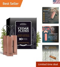 Natural Cedar Planks for Closet Deodorizing - 10 Pack Moth Protection Solution