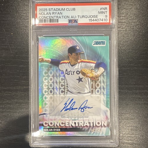 Nolan Ryan #TVA-NR 2025 Topps Stadium Club Concentration Autograph card