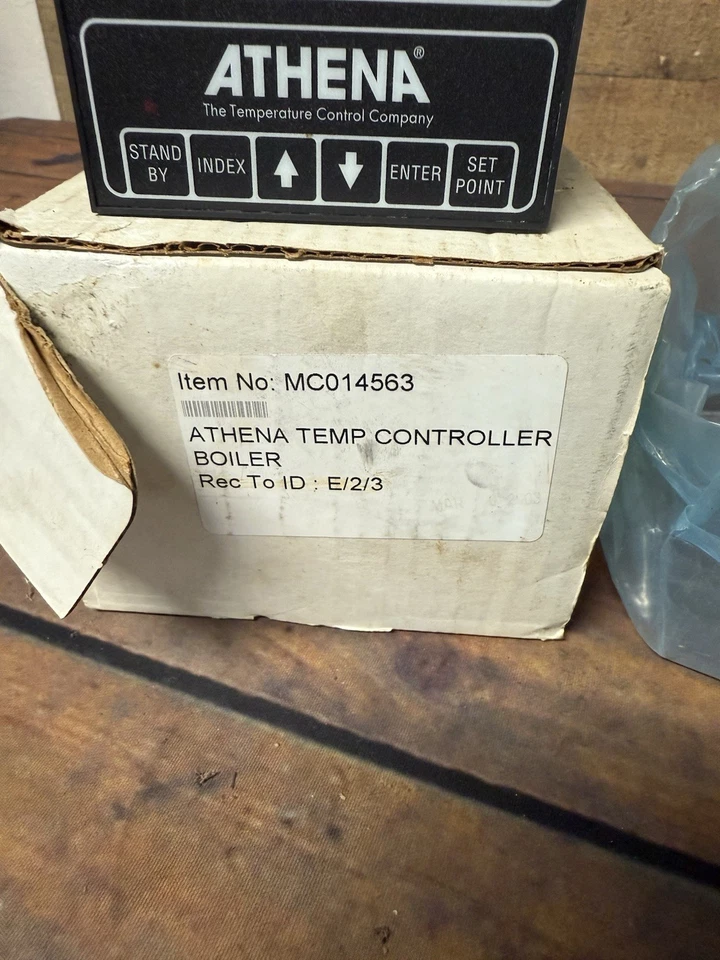 Athena 6075 Temp Controller 0–2000F 120-240V VAC 4-20mA Boiler Unit NOS Item - Image 3 of 4