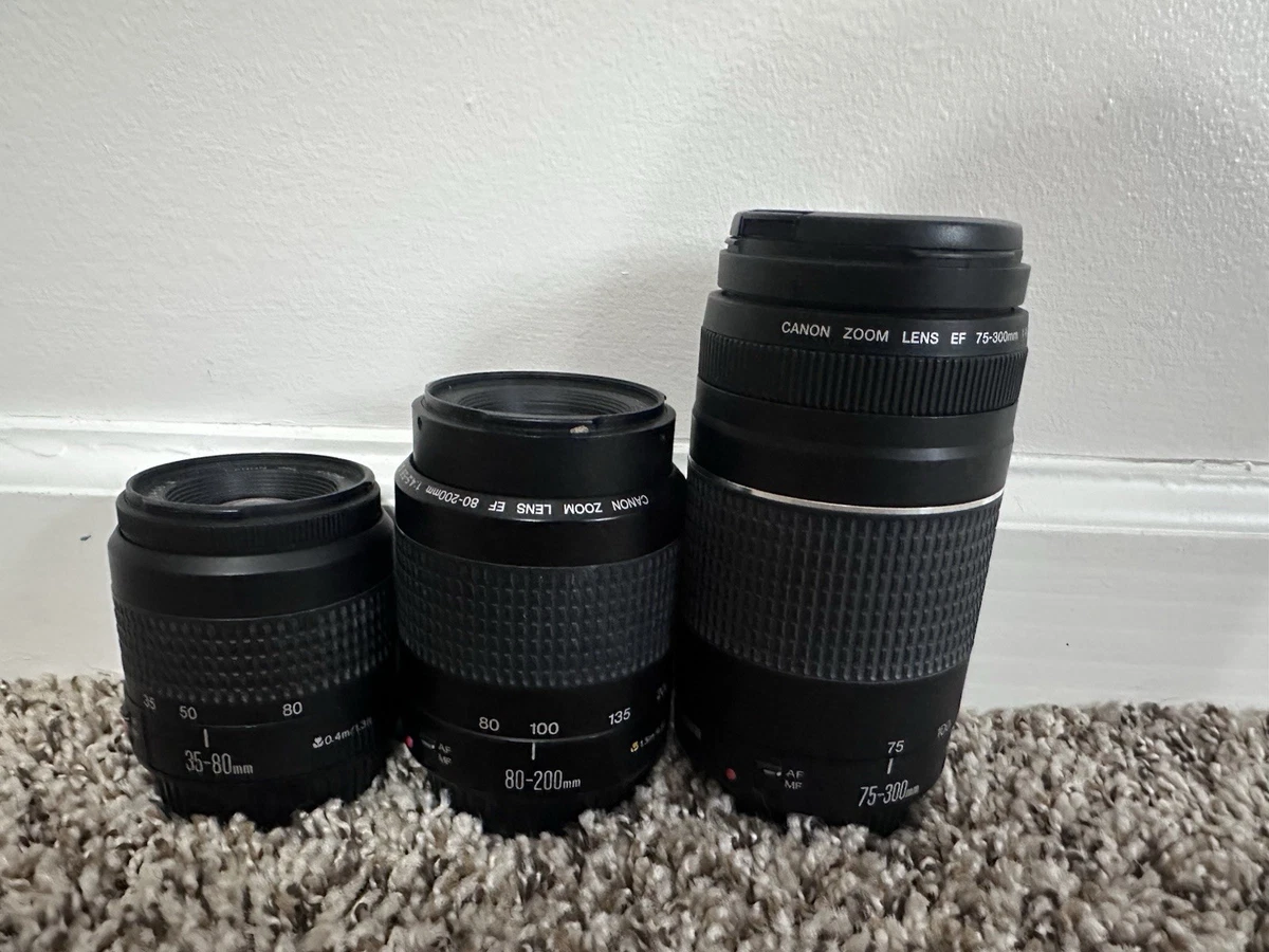 Canon EOS 6D Mark II/EF 35-80㎜EF 75-300㎜ Canon EF 35-80mm Focal Camera Lenses for sale - eBay