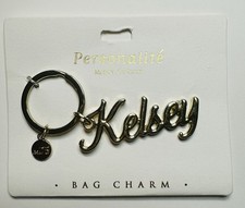 Personalite Marina De Buchi Gold Tone Bag Charm Key Ring Key Chain Kelsey