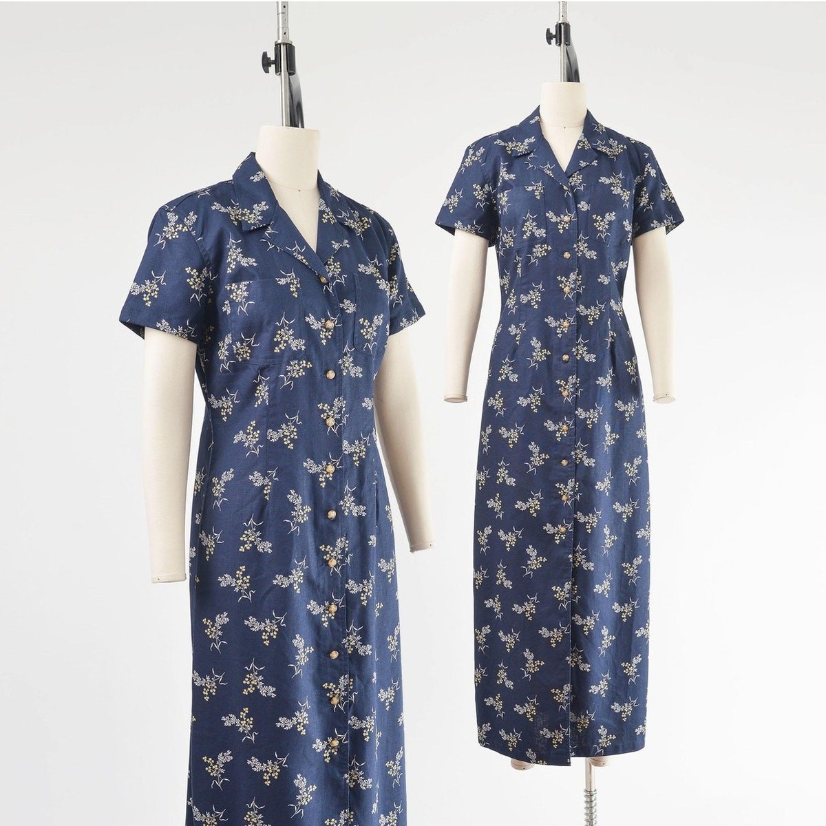 princess polly baby blue dress 90s Button Down Dress main image 1