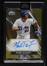2024 Topps Chrome Black Gold Refractor 4/50 Mark Teixeira #CBA-MTE Auto 11o2