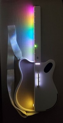 LAVA Music LAVA Genie Stringless Smart Guitar With Custom Travel Case White