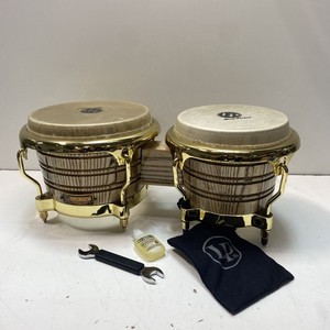Latin Percussion LP Galaxy Giovanni Series Bongos Ash Wood Gold Tone Hardware