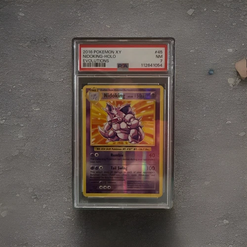 2018 Pokemon XY Nidoking 45/108 Evolutions Holo - PSA 7